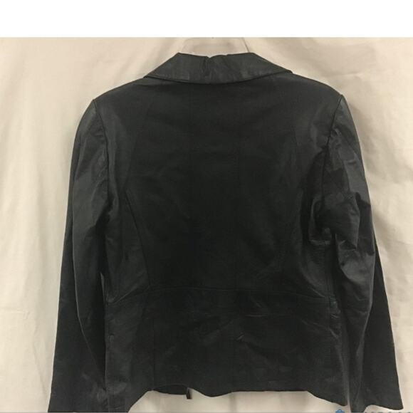 LA NOUVELLE RENAISSANCE. NWT WOMENS LEATHER MOTO JACKET - Picture 9 of 15